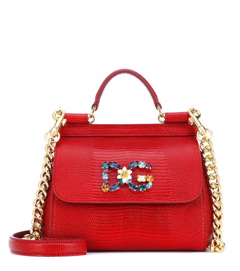 dolce and gabbana red purse